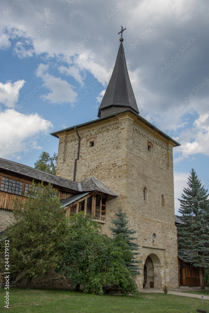  Vatra Moldovitei, Romania, Moldovita Monastery,September ,2017,inner  yard