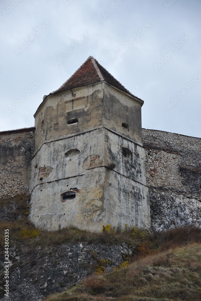 Medieval fortress in Rasnov, Transylvania near Brasov ,2015