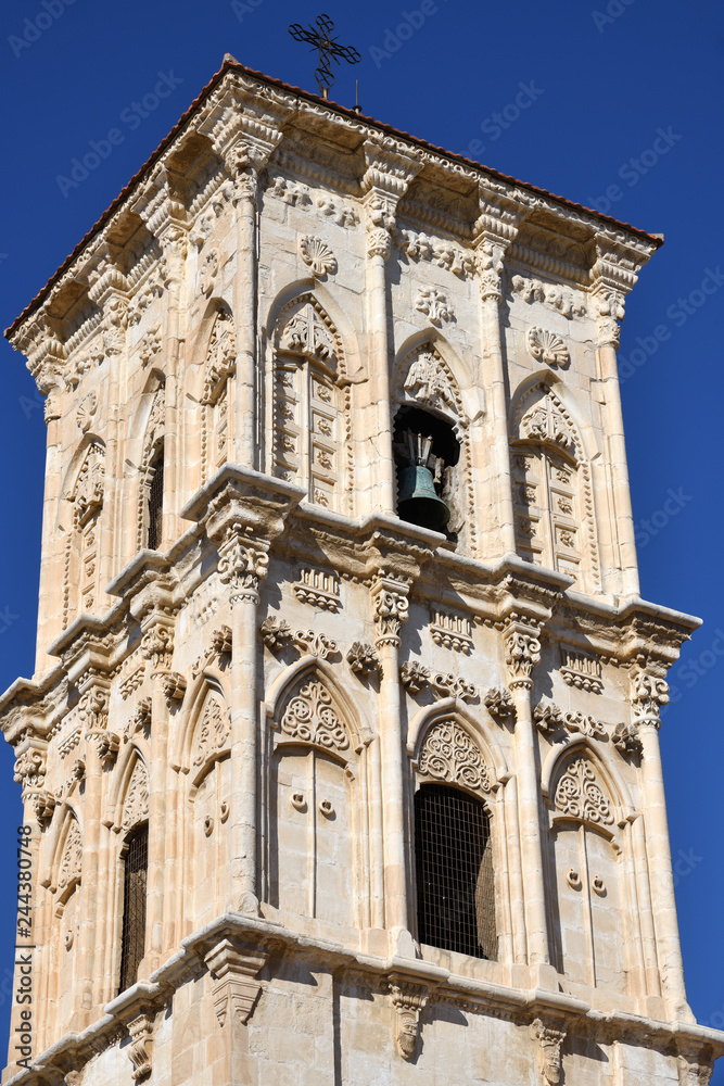 The bell tower of Church of St. Lazarus. Larnaca, Cyprus