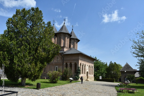 church and Ruins of Curtea Domneasca ,Targoviste, Romania,2017,may