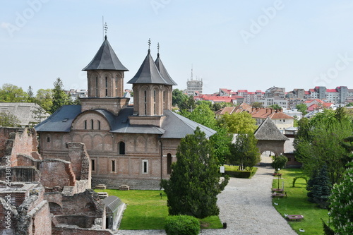church and Ruins of Curtea Domneasca ,Targoviste, Romania,2017,may