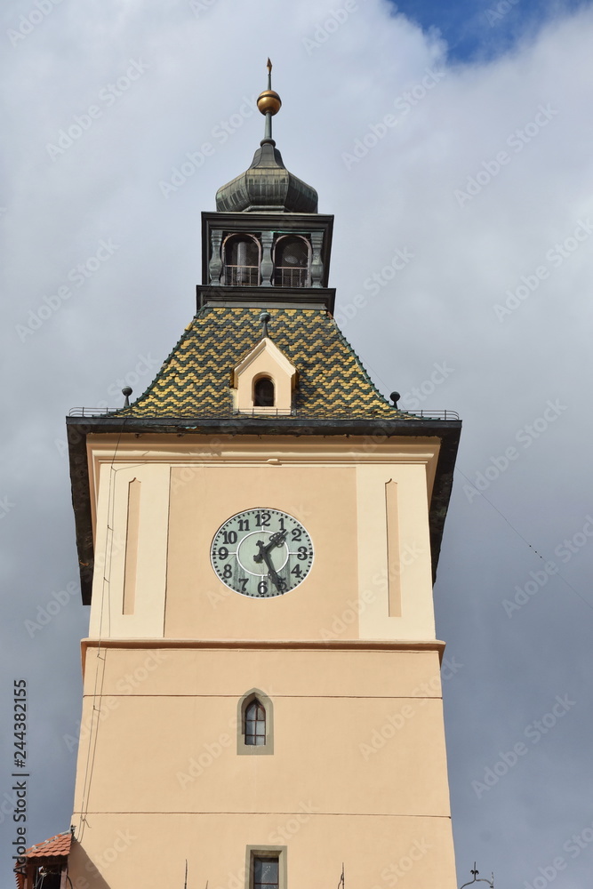 Brasov, Council Square tower, the medieval mayor house of the city, Romania,2015