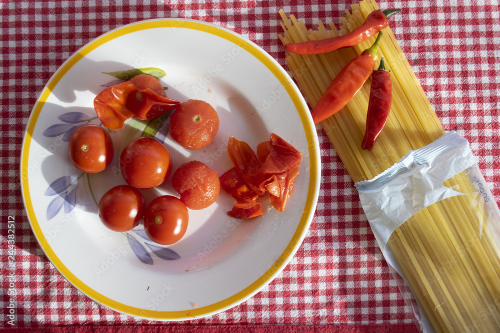 spaghetti with arrabbiata sauce spaghetti with arrabbiata sauce