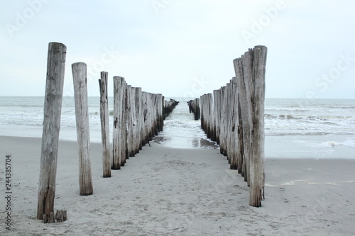 Endless path into the sea