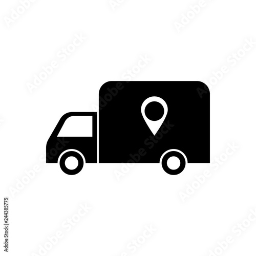 Fast shipping delivery truck