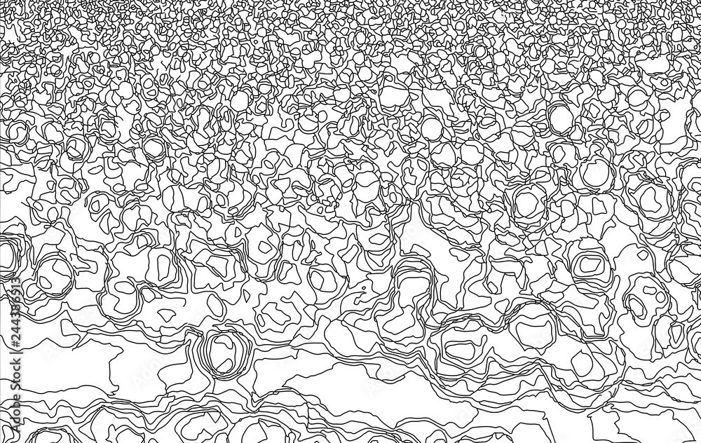 Obraz premium Monoline abstract background coloring