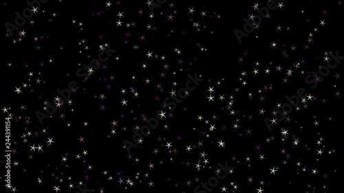Background of multi-colored stars. Abstract background pattern. © Veta
