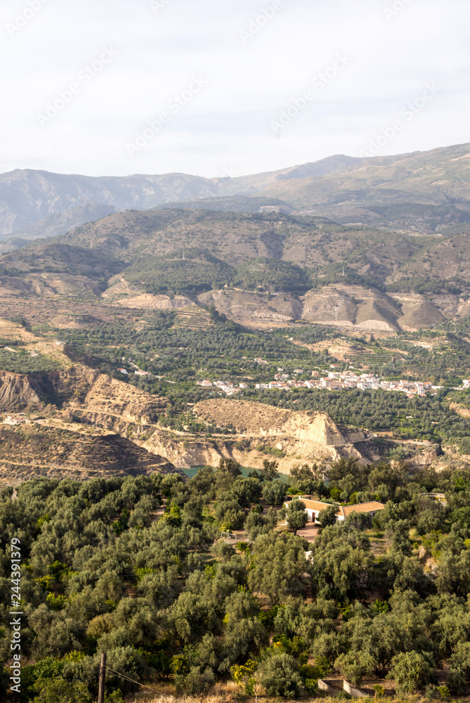 Mountains of the Sierra de Cazorla in the Spanish province of Jaen on a sunny day.