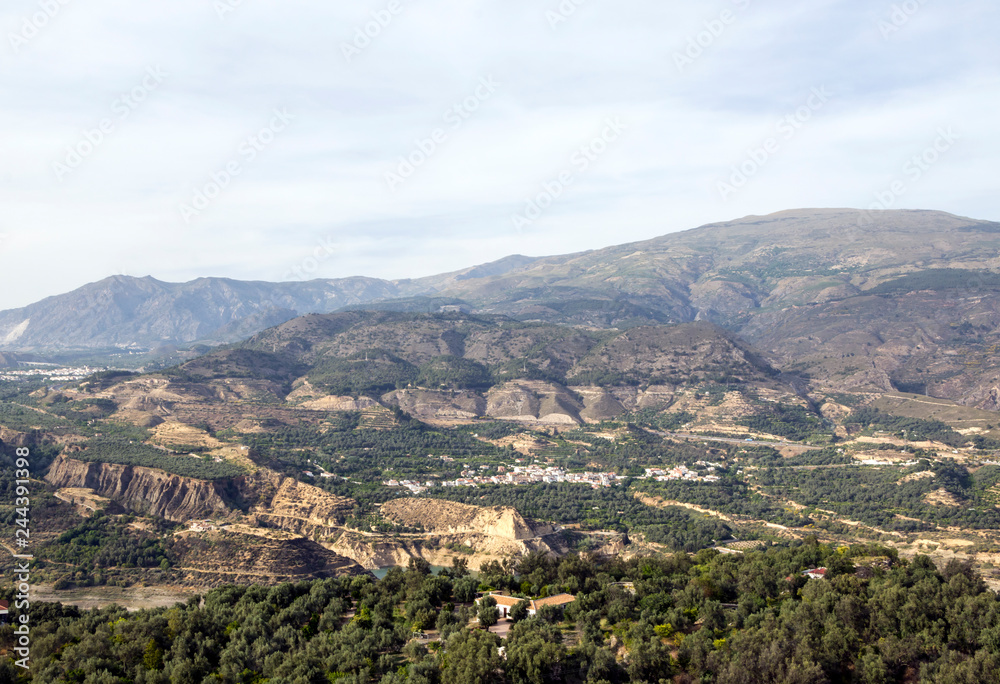 Mountains of the Sierra de Cazorla in the Spanish province of Jaen on a sunny day.