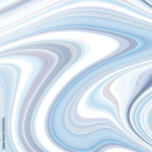 Abstract background with volumetric blue waves. Dynamic surface movement.