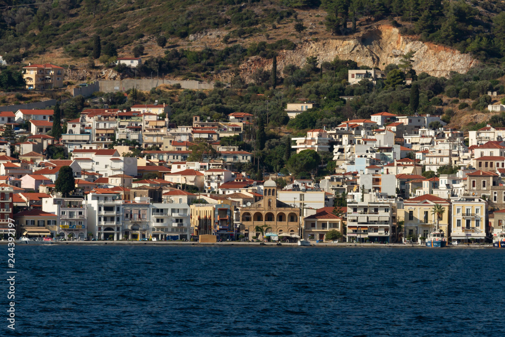 Samos city in Samos Island, Greece