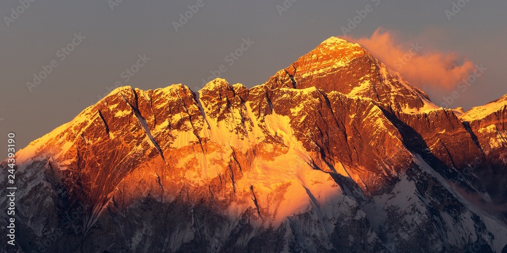 mount Everest Nepal Himalayas mountains sunset