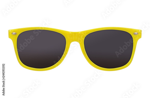 Sunglasses isolated on white background for applying on a portrait