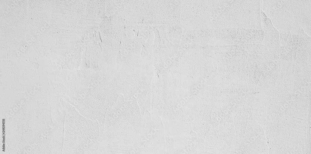 Abstract Grunge Decorative White Stucco Wall Background - obrazy, fototapety, plakaty 