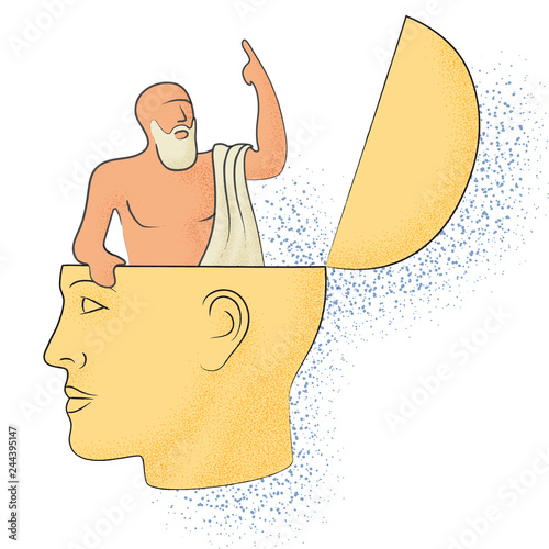 Symbolic drawing of the knowledge of philosophy