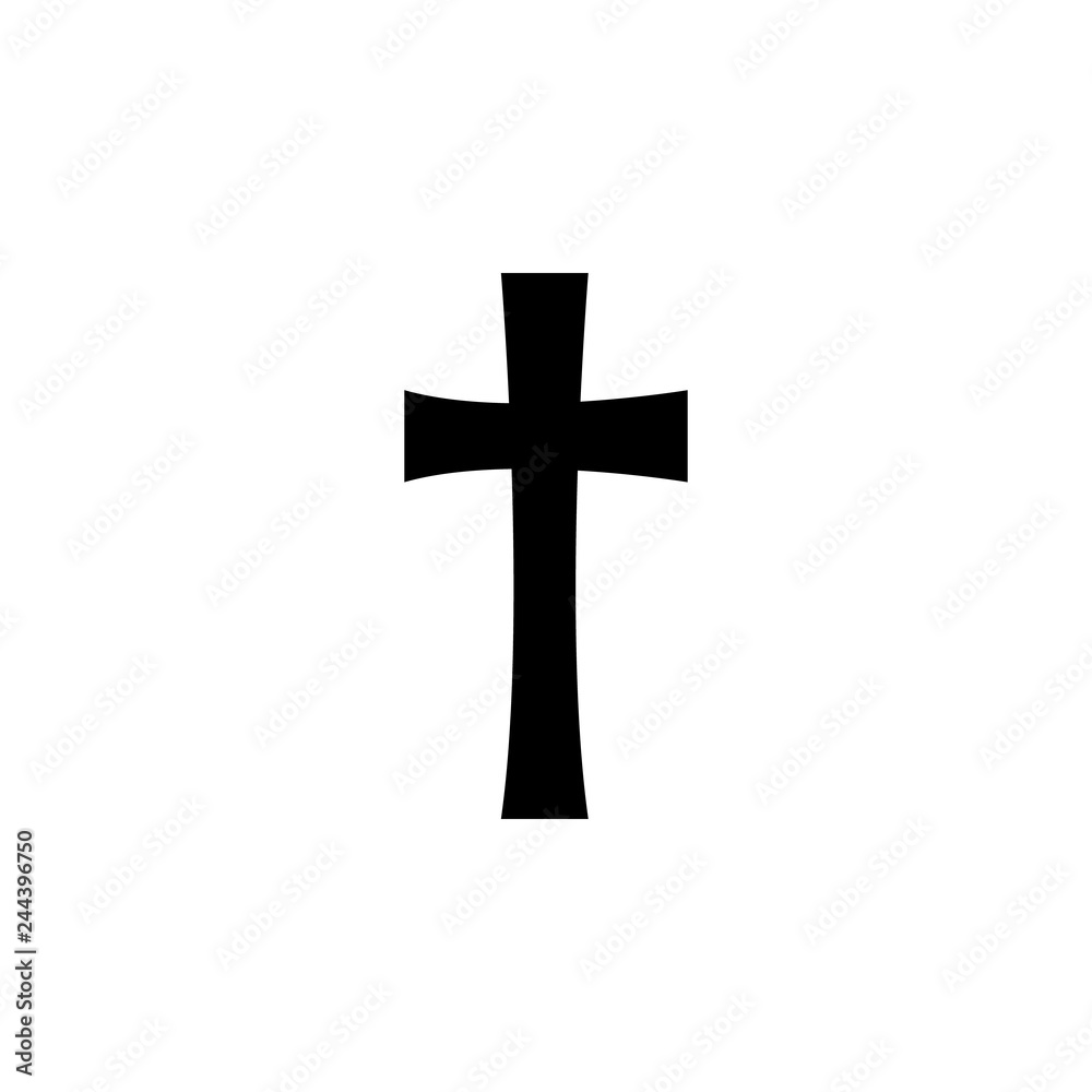 religion symbol, cross icon. Element of religion symbol illustration. Signs and symbols icon can be used for web, logo, mobile app, UI, UX
