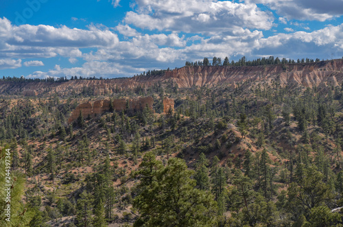 panoramic view of Bryce Canyon National Park from Utah State Route 12 (Scenic Byway 12) in Garfield County, Utah