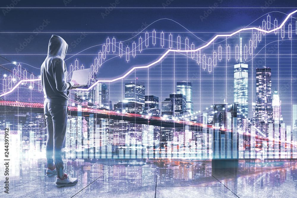 Obraz premium Hacking and trade concept