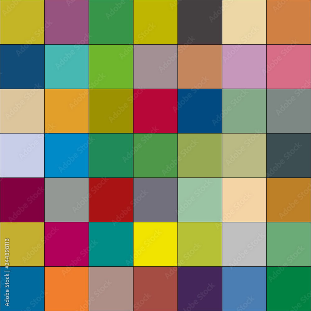 Geometrisches Muster in knalligen Pantone Tönen