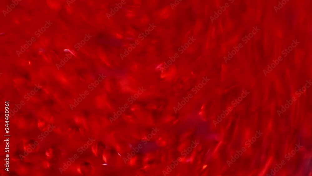 Abstract science background with chaotic red blood cells flowing into fluid on white light background Abstract science background with chaotic red blood cells flowing into fluid on white light background