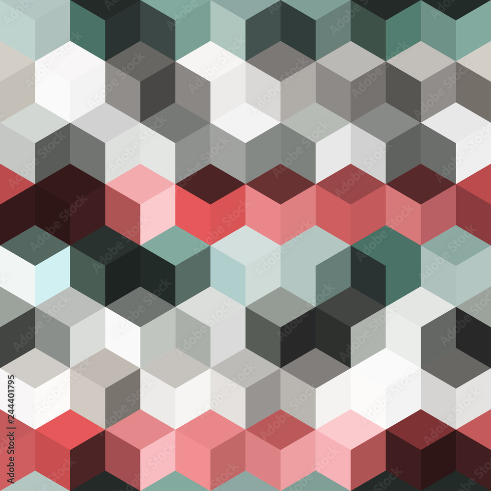 Hexagon grid seamless vector background. Minimal polygons with bauhaus corners geometric graphic design. Trendy colors hexagon cells pattern for banner or cover. Hexagonal shapes modern backdrop. Hexagon grid seamless vector background. Minimal polygons with bauhaus corners geometric graphic design. Trendy colors hexagon cells pattern for banner or cover. Hexagonal shapes modern backdrop.