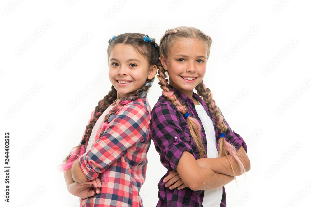 Sisterhood is unconditional love. Girls sisters stand back to back confidently. Friendship support and trust. Sisterhood goals. Sisters together isolated white background. Sisterly relationship Sisterhood is unconditional love. Girls sisters stand back to back confidently. Friendship support and trust. Sisterhood goals. Sisters together isolated white background. Sisterly relationship