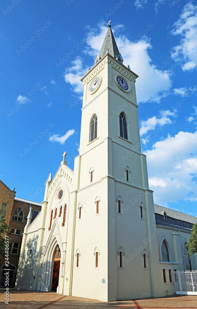 Tower of San Augustin de Laredo Cathedral - Laredo Texas