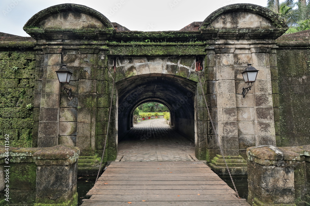 Drawbridge of the Revellin de Puerta Real de Bagumbayan. Intramuros-Manila-Philippines-094