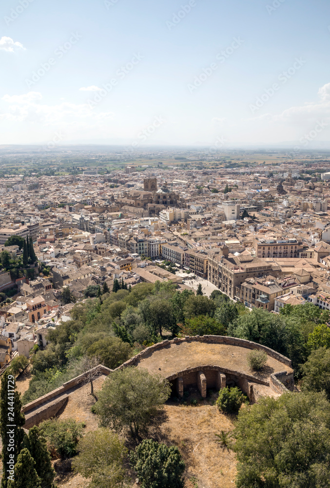 Aerial view of Granada