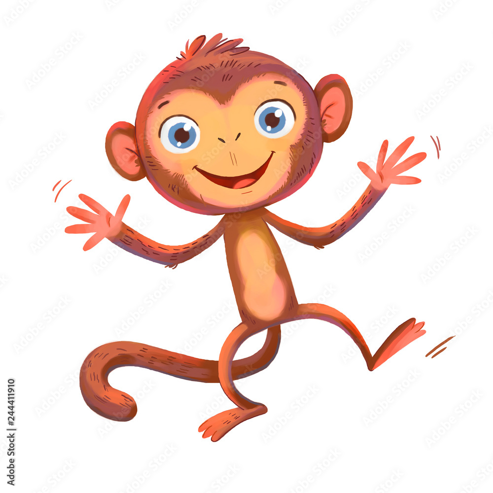 chinese new year monkey clipart cute