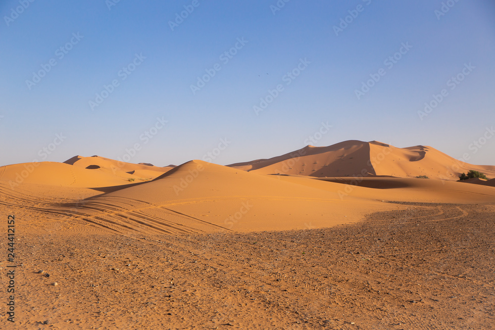 Dunas del desierto del Sahara en Marruecos