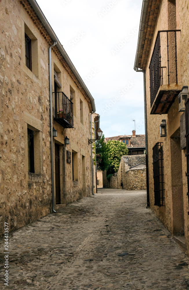 Streets of Pedraza in Spain