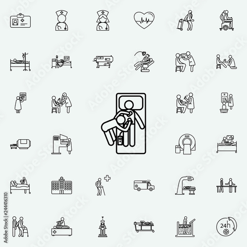 hospital electroshock icon. Hospital icons universal set for web and mobile