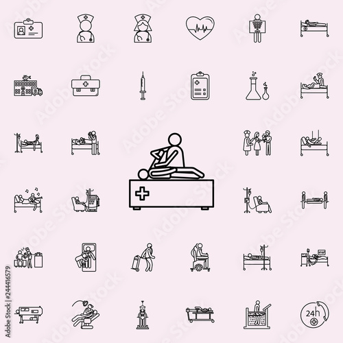bonesetter icon. Hospital icons universal set for web and mobile