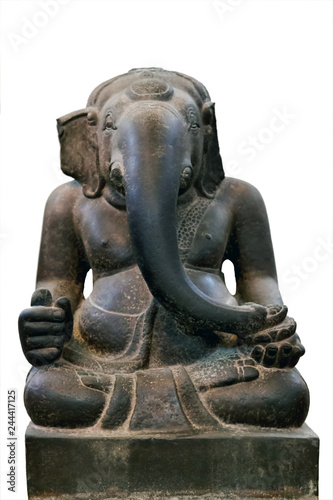 old stone sculpture Ganesha