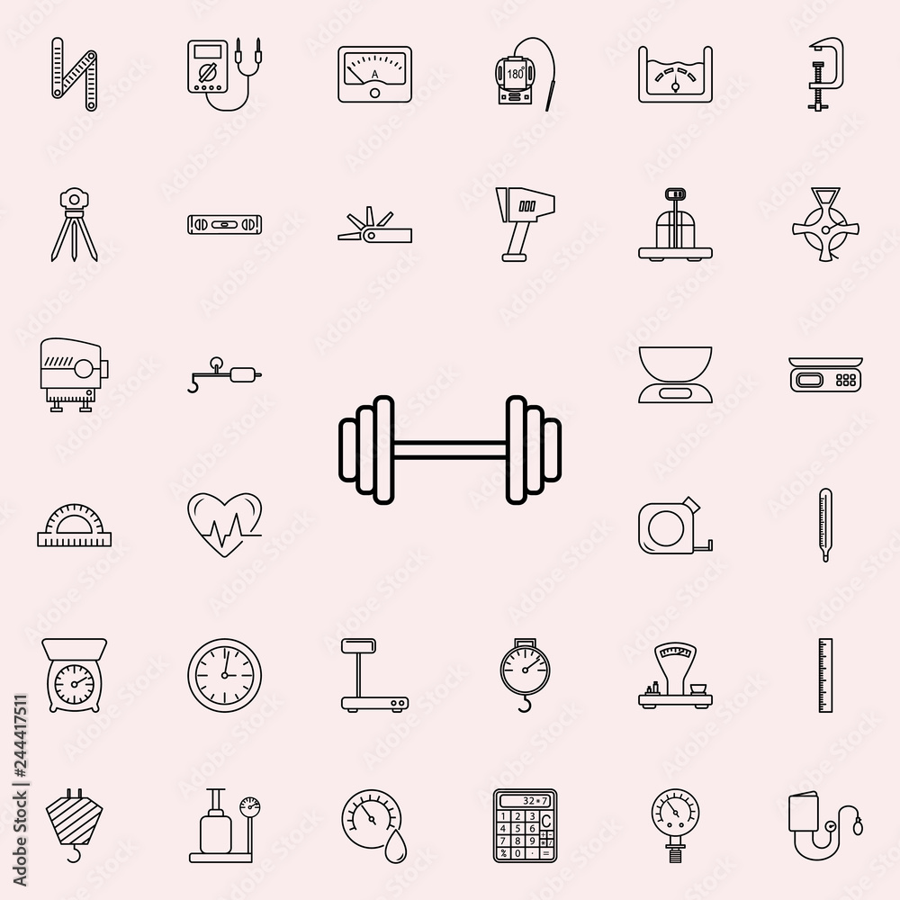 dumbbells icon. Measuring Instruments icons universal set for web and mobile