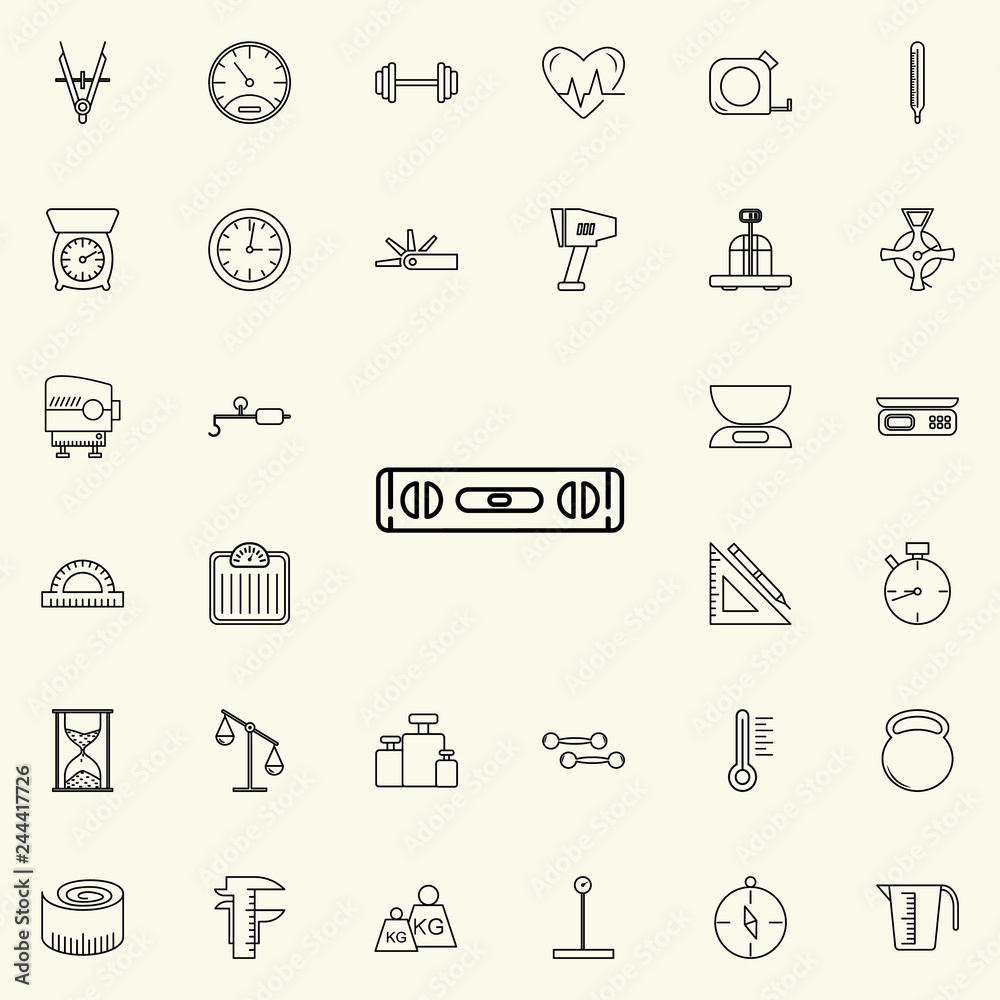 tool level icon. Measuring Instruments icons universal set for web and mobile