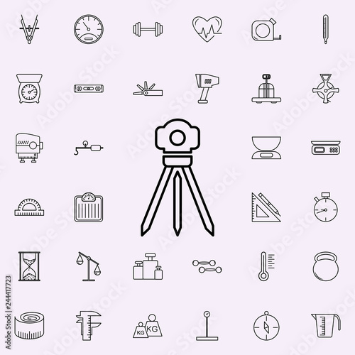 survey instrument icon. Measuring Instruments icons universal set for web and mobile