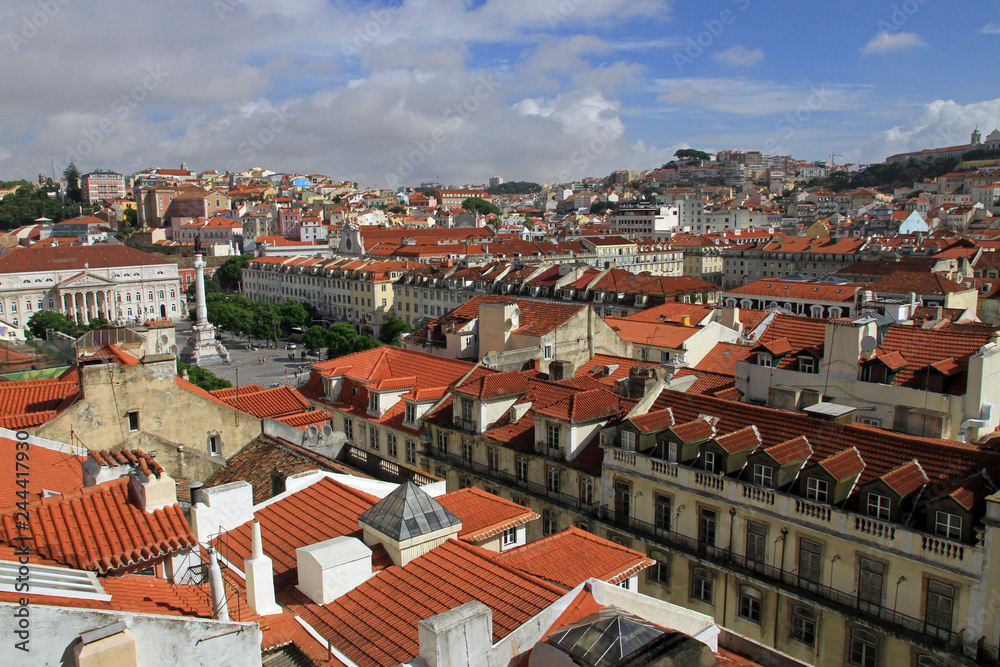 Lisbon seen from Sao Jorge Castle, Portugal