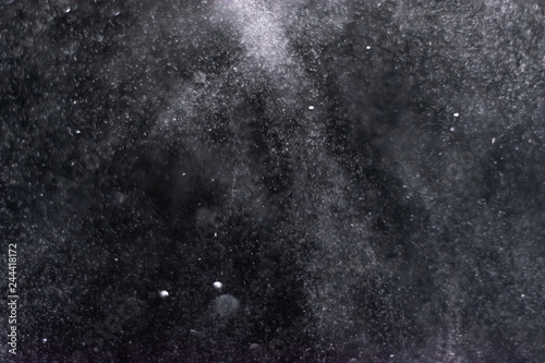 abstract splashes of water on a black background - Image