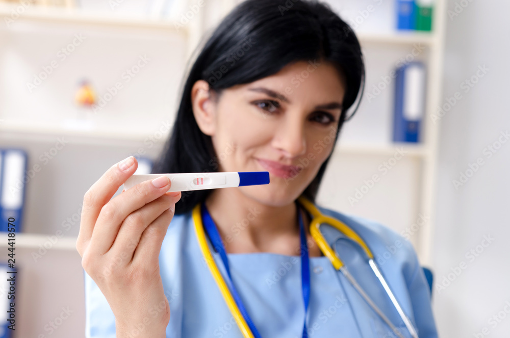 Female doctor gynecologist working in the clinic Female doctor gynecologist working in the clinic