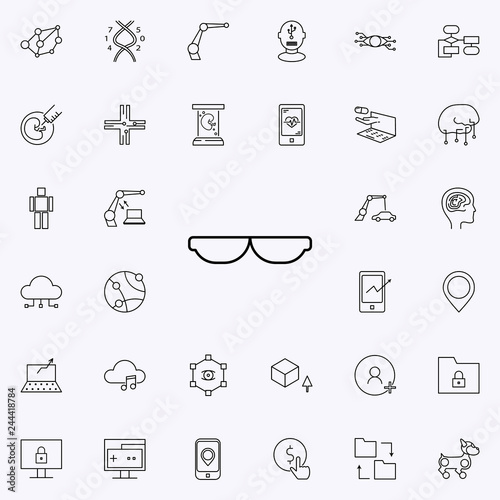 smart sunglasses icon. New Technologies icons universal set for web and mobile