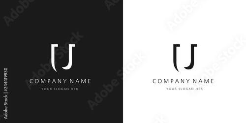 u logo letter design	