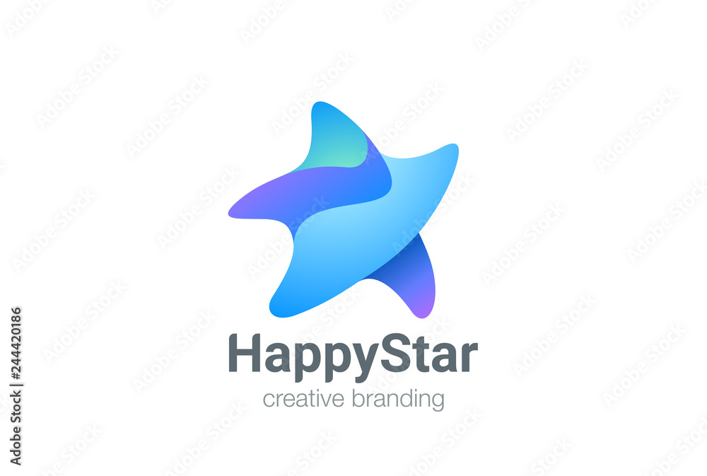 Walking Star Logo design vector. Favorite Winner Award icon Walking Star Logo design vector. Favorite Winner Award icon