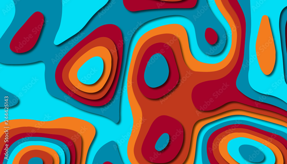 Fototapeta premium Abstract paper carve template background,for book cover.