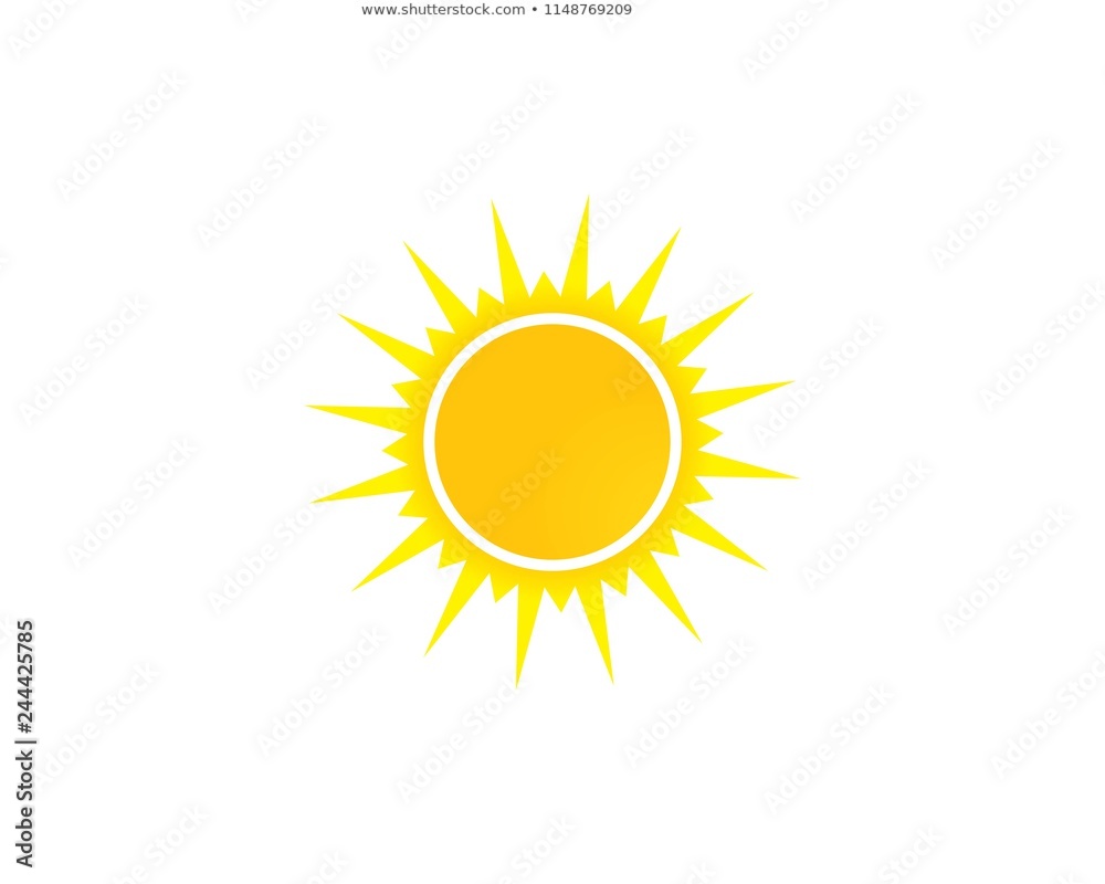 Fototapeta premium sun ilustration logo vector icon
