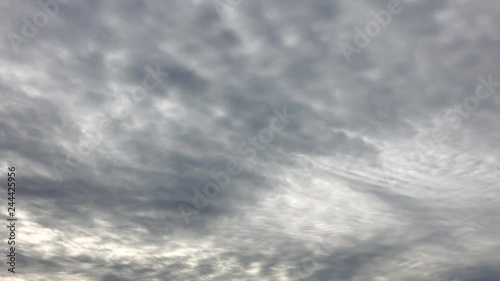 Grey Cloudy Overcast Sky Timelapse Aerial photo