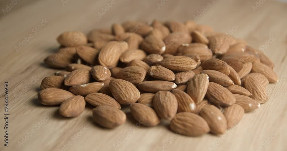 Almonds rotating macro studio Almonds rotating macro studio