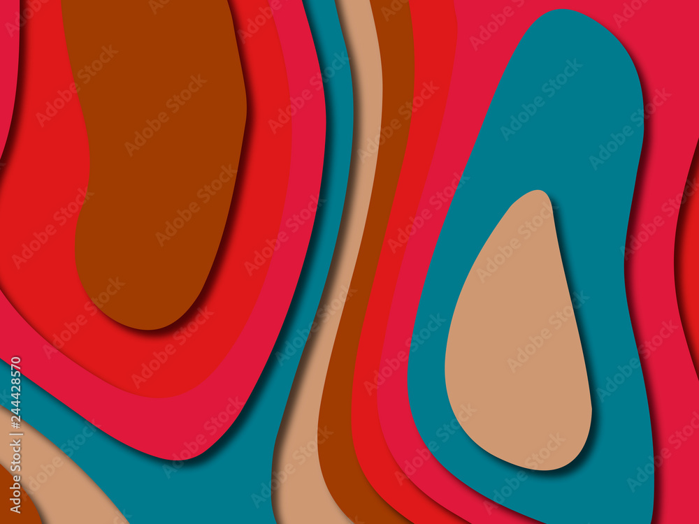 Paper art cartoon abstract waves. Paper carve background. Modern origami design template.Paper cut background. Abstract realistic paper decoration for design textured Paper art cartoon abstract waves. Paper carve background. Modern origami design template.Paper cut background. Abstract realistic paper decoration for design textured