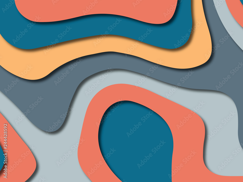 Paper art cartoon abstract waves. Paper carve background. Modern origami design template.Paper cut background. Abstract realistic paper decoration for design textured Paper art cartoon abstract waves. Paper carve background. Modern origami design template.Paper cut background. Abstract realistic paper decoration for design textured